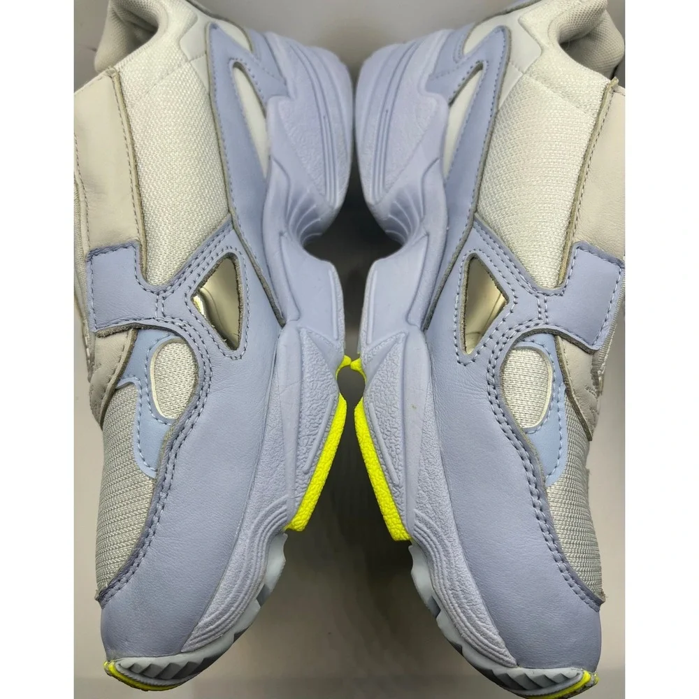 Adidas Falcon Zip W Athletic Sneakers Lavender White Running Shoes Women's